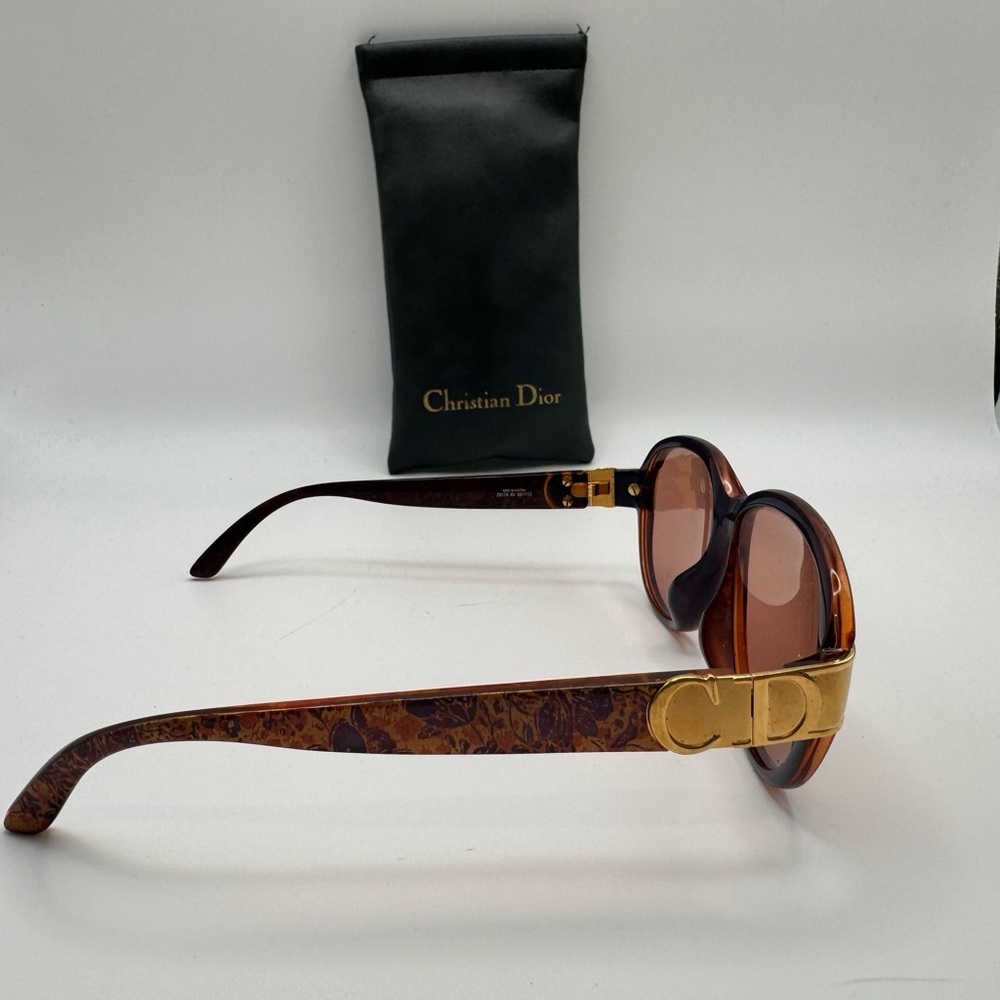 Vintage Christian Dior 2917A Optyl Sunglasses Austria Gold CD Logo With Case - Picture 3 of 10